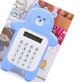 thumbnail image 3 of Portable Calculator Cute Bear Style 8 Digit Calculator Mini Cartoon Calculator for Girl Students Gift Blue Bear, 3 of 5