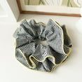 thumbnail image 6 of FENOHREFE Fashionable Ruffled Double Layer Scrunchies for Women Korean Oversized Pleated Hair Ties Hair Decoration, 6 of 8