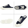 thumbnail image 6 of JENN ARDOR Womens Low Top Classic Slip On Lace Up Shoes Comfort Fashion Sneakers Casual Mules Sneaker Fashion Flats Shoes Breathable Walking Shoes Backless Loafers, 6 of 8