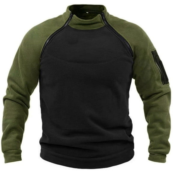 Afdoent Mens Sweatshirt Mens Fashion Solid Color Outdoor Warm And Breathable Top Long Sleeve Sweatshirts Comfortable