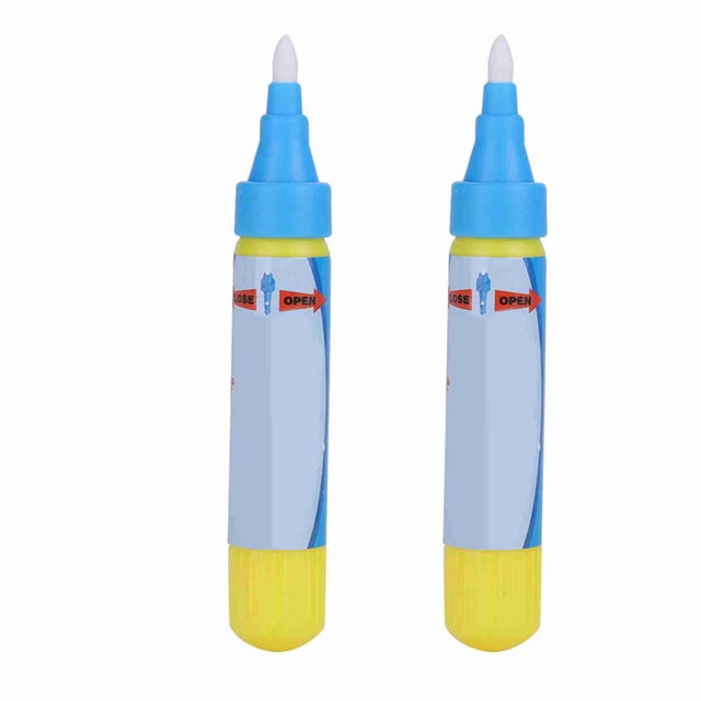 Juego de 2 rotuladores de agua para colorear para bebés, para dibujar, tapete mágico para pintar, regalo para niños (azul)