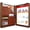 Brown1, variant on Zippered Portfolio Organizer, Leather Padfolio with 3 Ring Binder, Professional Business Binder, Organizer for IPad/Document, Phone & Business Cards, Office Gifts for Men or Women (Brown)
