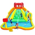 thumbnail image 1 of Parque Inflable WELLFUNTIME Azul con Doble Toboganes y Casa de Rebote, 1 of 7