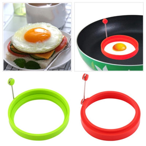 Fiudx Molde Redondo de Silicona para Tortillas, Antiadherente, Fácil de Limpiar, Resistente Al Calor Hasta 230 °C, para Hacer Panqueques Rápidamente, Esencial para La Cocina, Rojo, Azul, Verde y Nara