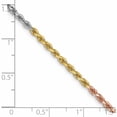 thumbnail image 5 of 14K Tri-Color 2.5mm D/C Rope Chain (20 X 2.5) Made In Peru 018tc-20, 5 of 5