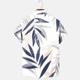 thumbnail image 6 of Ecqkame Hawaiian Shirts for Men Casual Short Sleeve Button Down Tops Summer Beach Holiday Party Tropical Print Shirt White-B XXXXL, 6 of 6