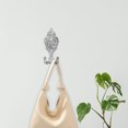 thumbnail image 1 of unbranded 2Ud Para Colgar Llaves Toallas O Ropa De Hierro En Forma De Flor Color Plata, 1 of 8