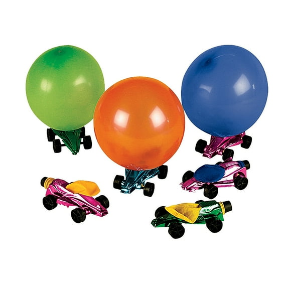 Fun Express - Car Balloon Racers - Toys - Vehicles - Cars & Boats & Racers - 12 Pieces
