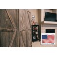 thumbnail image 4 of Premium Home 4-Panel Room Divider – Rustic Brown Barn Door, K Pattern Folding Privacy Screen, Partition Wall, 4 of 6