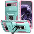 thumbnail image 1 of Funda para GANGXUN Google Pixel 8A - Soporte metálico, Función magnética, Verde, 1 of 5