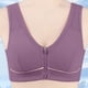 thumbnail image 1 of Karight Bras for Women No Underwire Front Zipper Closure Push Up Bralette Plus Size Full Coverage Mesh Underwear Everyday Bras, 1 of 9