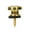 Golden Concave style, variant on PatungKu 4 Pcs Guitar Strap Locks Buttons Straplocks for Acoustic, Ukulele, Bass, Banjo