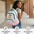 thumbnail image 3 of Binienty Capybara Bookbag for Girls Middle School Heavy Duty Lightweight Ice Cream Dripping Backpack with Side Pockets Kids Day Pack Children Back to School Gifts, 3 of 8