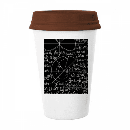 

Formulas Science Calculus Stick Figure Mug Coffee Drinking Glass Pottery Cerac Cup Lid