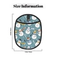thumbnail image 3 of Pofeuu Snowflake Scarf Snowman Print Silicone Pot Mat Mitten With Hanging Loop Heat Resistant Oven Mitts Non-Slip Bbq Baking Smoking Potholders, 3 of 7