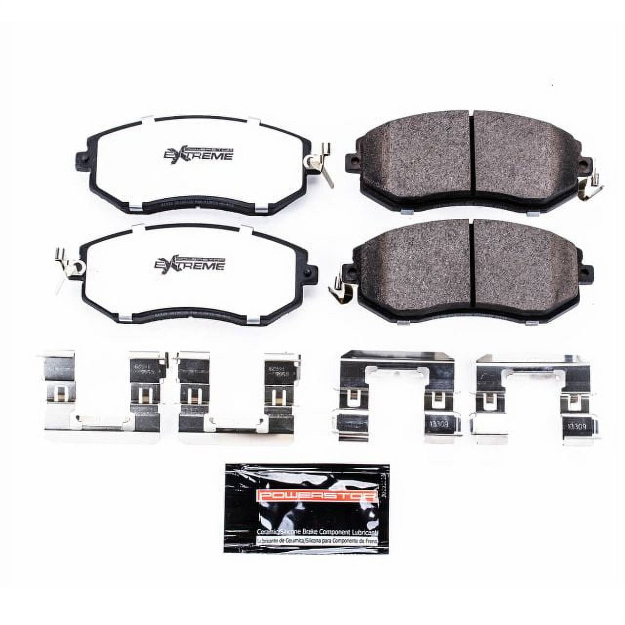 Power Stop Front Z26 Street Warrior Carbon-Fiber Ceramic Brake Pad Set Z26-1539