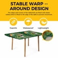 thumbnail image 4 of Gnomes St. Patrick's Day Table Cloths for 4 Foot Rectangle Tables, Green Lucky Clovers Rainbow Patio Waterproof Elastic Fitted Tablecloths, Washable Rectangular Table Cover for Camping, 4 of 8