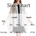 thumbnail image 3 of Women Chiffon Shawls and Wraps for Evening Dresses, Floral Sheer Cape Poncho Cover Up Beach Silk Scarf Elegant Wedding Party Stole, 3 of 5