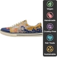 thumbnail image 3 of Dogo Vegan Leather Sneakers for Women - Handmade and Unique Fashion Sneakers for Women, Not My Problem Design, Size 9, 3 of 5