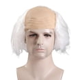 thumbnail image 3 of Peluca calva para Halloween, Cosplay, circunferencia de la cabeza, 58 ~ 60cm, peluca para fiesta de disfraces, peluca calva de científicos locos para, 3 of 8