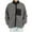 Gray, variant on Herrnalise Men's Fleece Lamb Fleece Jacket Warm Hoodless Jacket Cotton Jacket Black