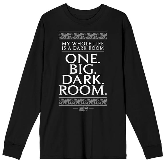 Beetlejuice One Big Dark Room Men's Black Long Sleeve Tee-L