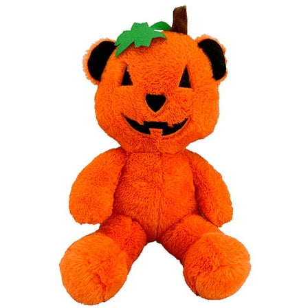 Pumpkin Stuffed Animal Jack O Lantern 16" Hand Stuffed Teddy Stuffed Animal Soft