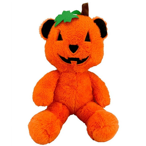 Pumpkin Stuffed Animal Jack O Lantern 16" Hand Stuffed Teddy Stuffed Animal Soft