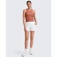 thumbnail image 6 of G4Free Workout Tank Tops for Women Slim Fitted Racerback Ribbed Athletic Gym Yoga Tanks Summer Casual, 6 of 8