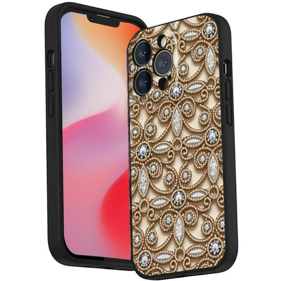 Compatible with iPhone 14 Pro Max Phone Case, Ornamental-Bling-s-Dual-Layer-Premium-Quality-Inner-TPU-layer-7-2 Case Men Women, Flexible Silicone Shockproof Case for iPhone 14 Pro Max