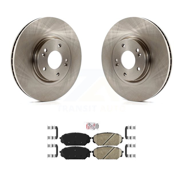 Transit Auto Front Disc Brake Rotors and Ceramic Pads Kit for Car 2007-2012 Hyundai Veracruz K8A-104570
