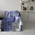thumbnail image 4 of Yibo Paint Art Graffiti Lattice Blanket Flannel Soft and Comfortable Anti-static Bed Sofa Blanket, 4 of 7
