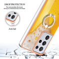 thumbnail image 4 of Funda para Samsung Galaxy S21 Ultra 5G con galvanoplastia de doble cara IMD y soporte para anillo (sonrisa), 4 of 5