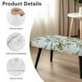 thumbnail image 7 of FUIALDOLG Pinecone Print Rectangle Bench Cover, Stretch Washable Long Dining Bench Slipcover with Elastic Edge Removable Seat Cushion Protector for Patio, Bedroom, Living Room, 7 of 7