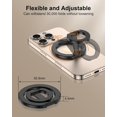 thumbnail image 3 of ABDFHE-Phone Grip Holder Dual-Sided Magnetic Finger Ring Adjustable Kickstand Loop for iPhone 17/16 Pro Max/15 Plus/14 Pro/13 Mini/12, Samsung, Magnet Phone Stand Grip Compatible with Mag Car Mounts, 3 of 4
