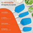 thumbnail image 6 of Heat Resistant Silicone Spatula Set - Cooking, Baking, and Mixing - Ergonomic, Bakeware, 6 of 6