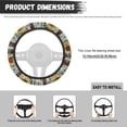 thumbnail image 5 of Uorisanigo Boho 15 Inch Car Wheel Cover for Women Sunflower Car Steering Wheel Protector for Winter Breathable Fuzzy Steering Wheel Cover with Elastic Edge Novelty Car Decor Gift for Mom, 5 of 8