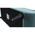 thumbnail image 6 of Alma Tufted Flare Arm Entryway Bench, Arctic Blue, 6 of 8