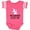 Football Pink and White, variant on Inktastic My Granny Loves Me Unicorn Girls Baby Bodysuit