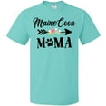 thumbnail image 3 of Inktastic Maine Coon Mama with Flowers and Arrow T-Shirt, 3 of 5