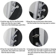 thumbnail image 3 of Juego de 4, cordones elásticos negros con puntas, aptos para sillas de gravedad cero, otomanas, 3 of 5