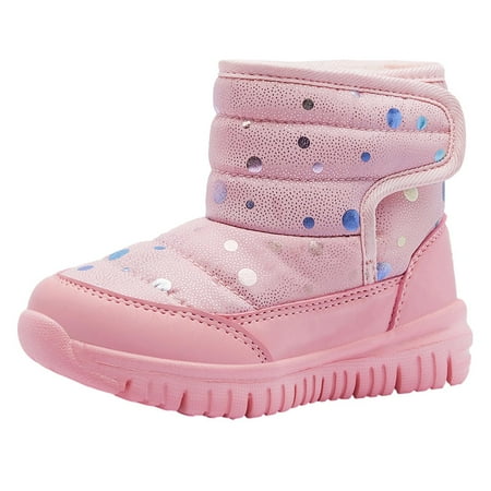 

VEKDONE 2023 Clearance Boots Clearance Toddler Little Kid Snow Boots For Boys Girls Kids Outdoor Winter Shoes Cotton Boots