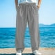 thumbnail image 1 of Ceisia Men's All-Season Casual Pants - Thin Solid Gift Color Business Daily Pocket Tapered Mid-Waist Button Trousers, 1 of 4