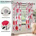 thumbnail image 3 of Yayeee Window Curtains Light Filtering 63"x42" Grommet Panel Pair Home Living Room Decor, Pink Floral, 3 of 7