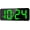 Green, variant on LED Digital Wall Clock with Large Display, Big Digits, Auto-Brightness, 12/24Hr Format, Modern Electric Small Silent Wall Clock for Living Room, Bedroom, Classroom, Farmhouse, Kitchen, Office - Blue