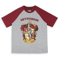 thumbnail image 3 of Harry Potter Boys' Hogwarts Houses 2 Piece Pajama Set Raglan Shirt Shorts - Gryffindor Slytherin Hufflepuff Ravenclaw, 3 of 7