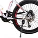thumbnail image 2 of Candado antirrobo pesado para bicicleta con cadena de bicicleta de montaña de 3 llaves con cadena gruesa, 2 of 7
