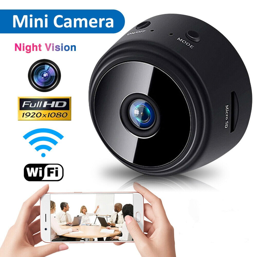 Mini Spy Hidden Camera WiFi Wireless Camera 1080P HD Remotely Monitor Motion Detection Recording with Night Vision View for Home Security,Indoor Small Hidden Camera Nanny Cam for Children/Office 