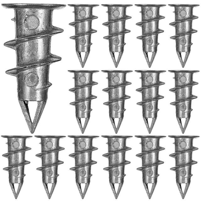 100 Pcs Ancres Murales Fixations Murales Ancres Auto-Percées pour Cloisons Sèches pour Suspendre des Arts (Vis Non Incluse)