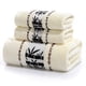 thumbnail image 4 of Cateissary Juego de toallas de baño gruesas y absorbentes de lujo hechas de toallas de baño caseras de fibra de bambú de primera calidad para Toallas y Paños Beige, 4 of 6